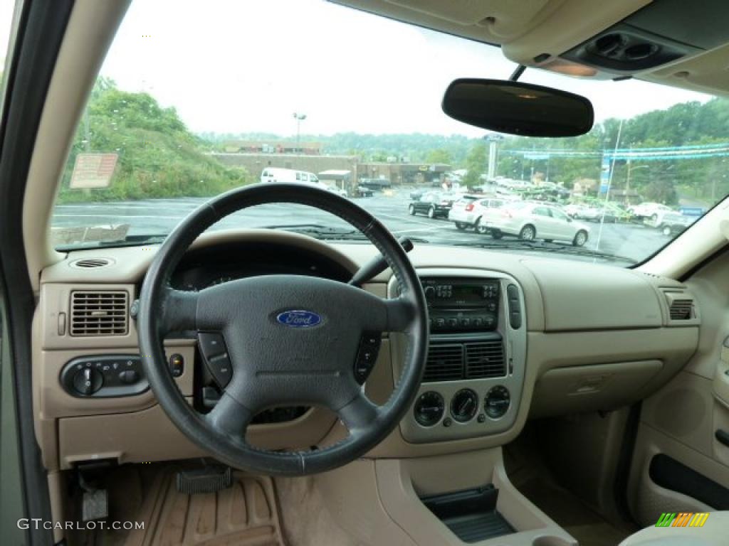 2004 Ford Explorer XLT 4x4 Medium Parchment Dashboard Photo #52781348