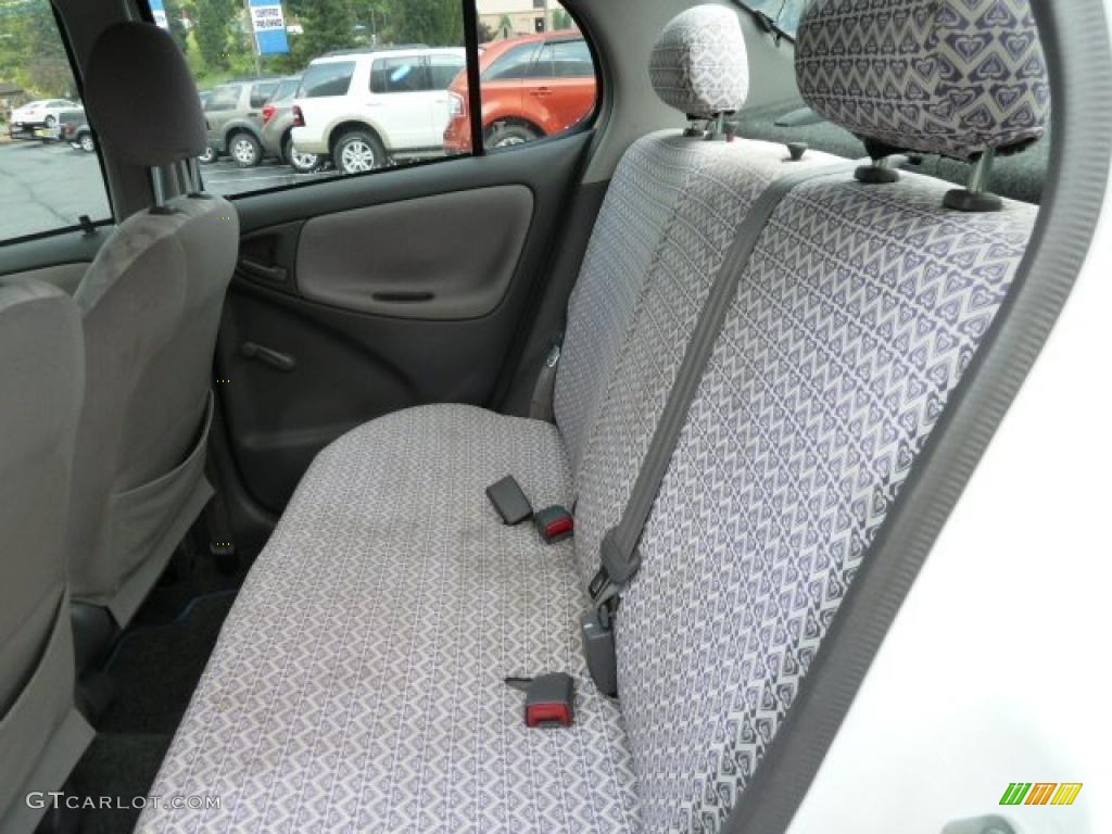2001 ECHO Sedan - Super White / Shadow Gray photo #8