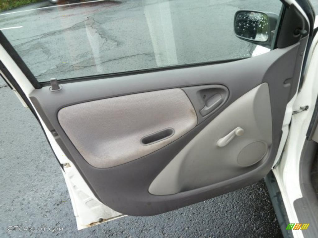 2001 ECHO Sedan - Super White / Shadow Gray photo #10