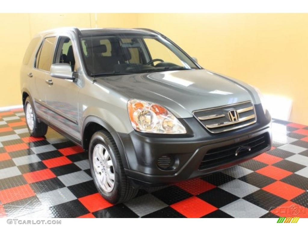 2005 CR-V EX 4WD - Satin Silver Metallic / Black photo #1