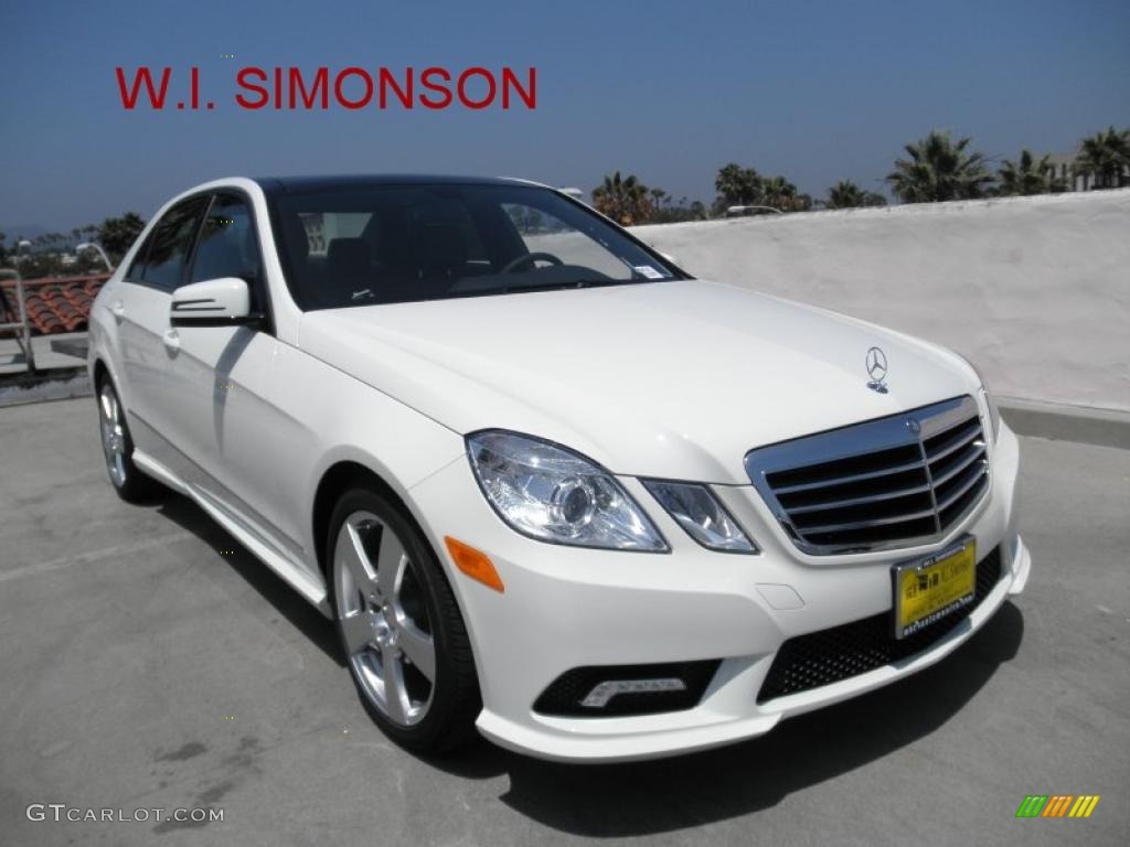 2011 E 350 Sedan - Arctic White / Black photo #1