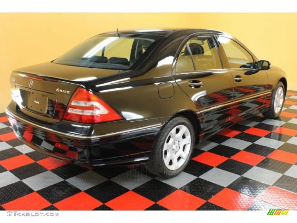 2005 C 240 4Matic Sedan - Black / Black photo #4