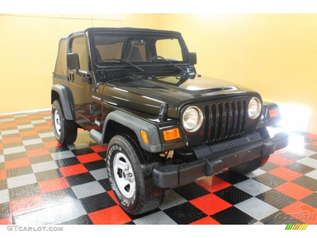 2000 Wrangler SE 4x4 - Black / Agate photo #1