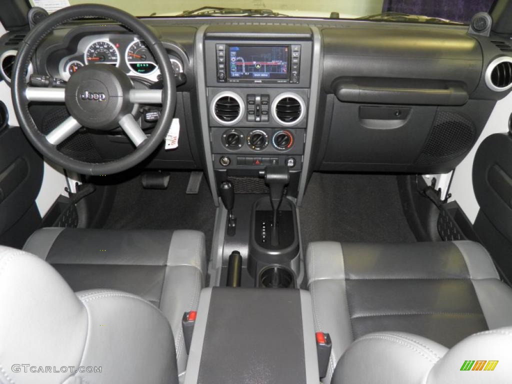2010 Jeep Wrangler Unlimited Sahara 4x4 Dark Slate Gray/Medium Slate Gray Dashboard Photo #52785524