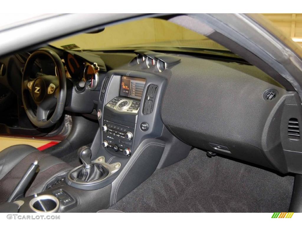 2009 Nissan 370Z Sport Touring Coupe Black Leather Dashboard Photo #52786288