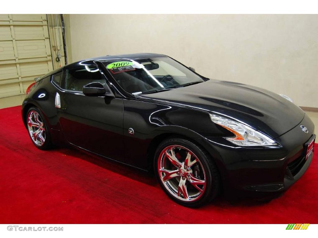 2009 370Z Sport Touring Coupe - Magnetic Black / Black Leather photo #1