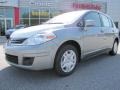 2011 Magnetic Gray Metallic Nissan Versa 1.8 S Hatchback  photo #1