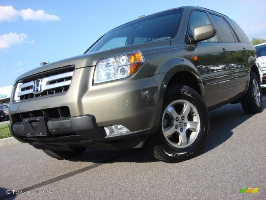 2008 Pilot EX-L - Aberdeen Green Metallic / Olive photo #1
