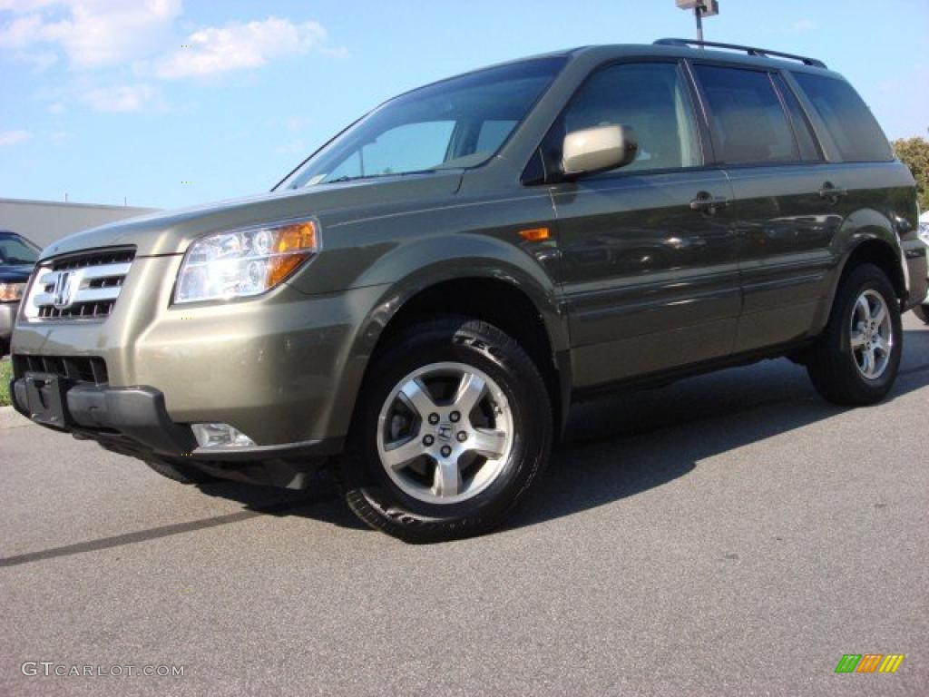 2008 Pilot EX-L - Aberdeen Green Metallic / Olive photo #2