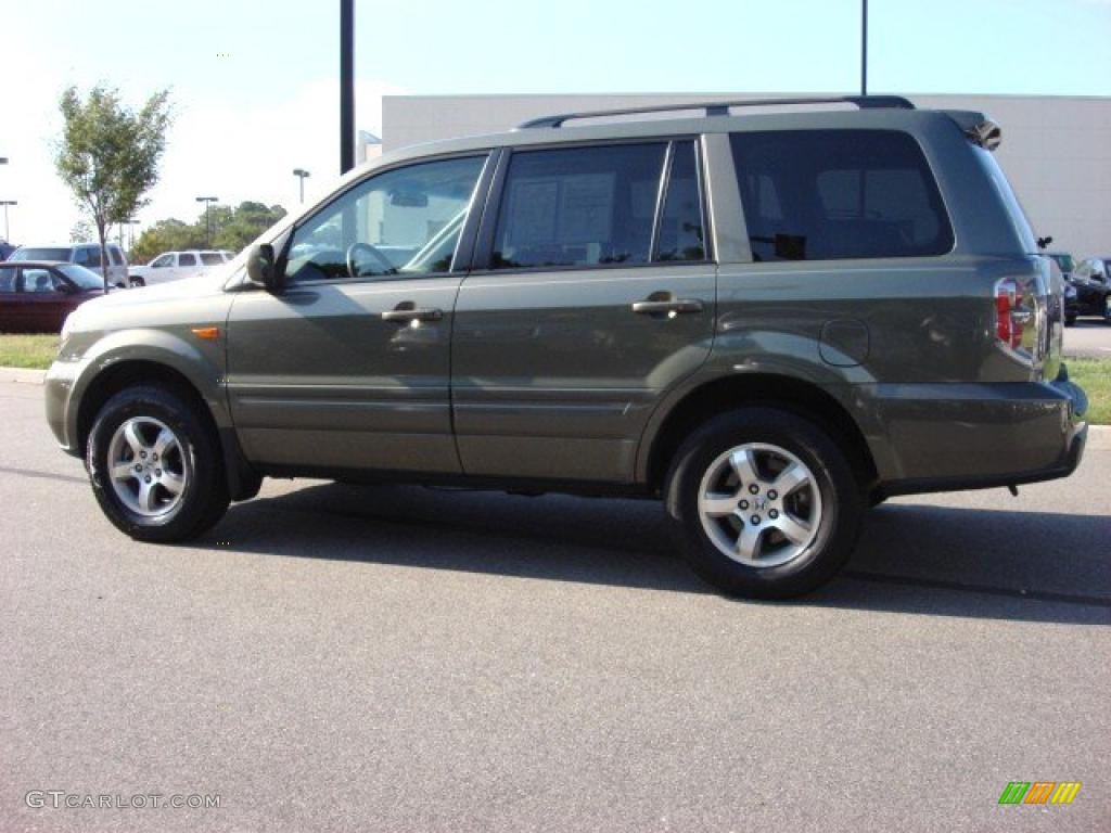 2008 Pilot EX-L - Aberdeen Green Metallic / Olive photo #3