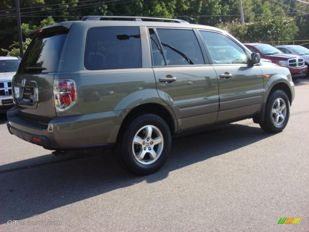 2008 Pilot EX-L - Aberdeen Green Metallic / Olive photo #5