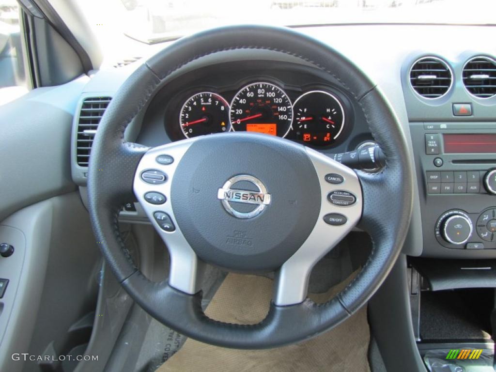 2012 Nissan Altima 2.5 S Frost Steering Wheel Photo #52787756
