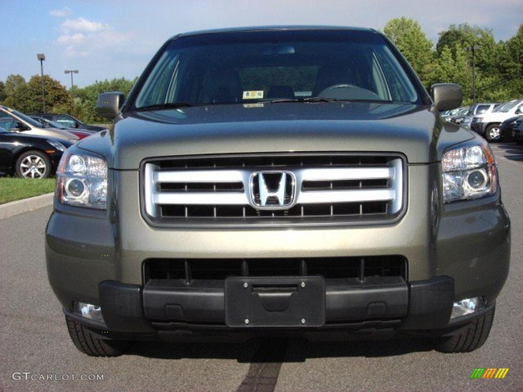 2008 Pilot EX-L - Aberdeen Green Metallic / Olive photo #8