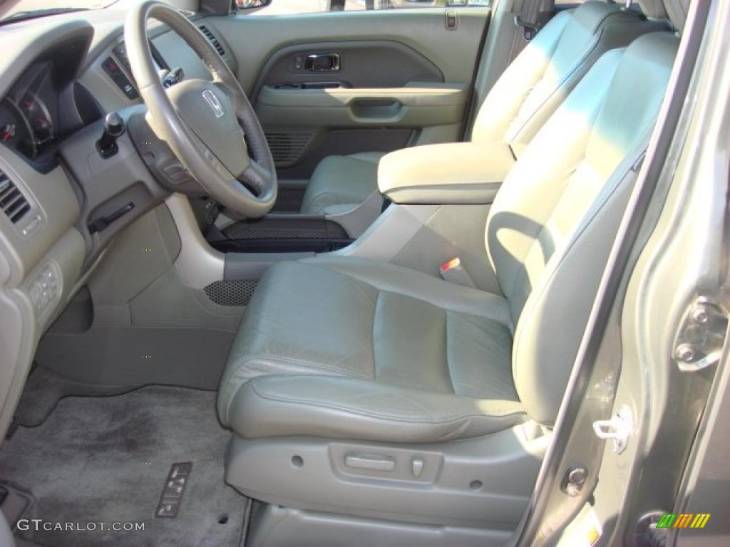 2008 Pilot EX-L - Aberdeen Green Metallic / Olive photo #9