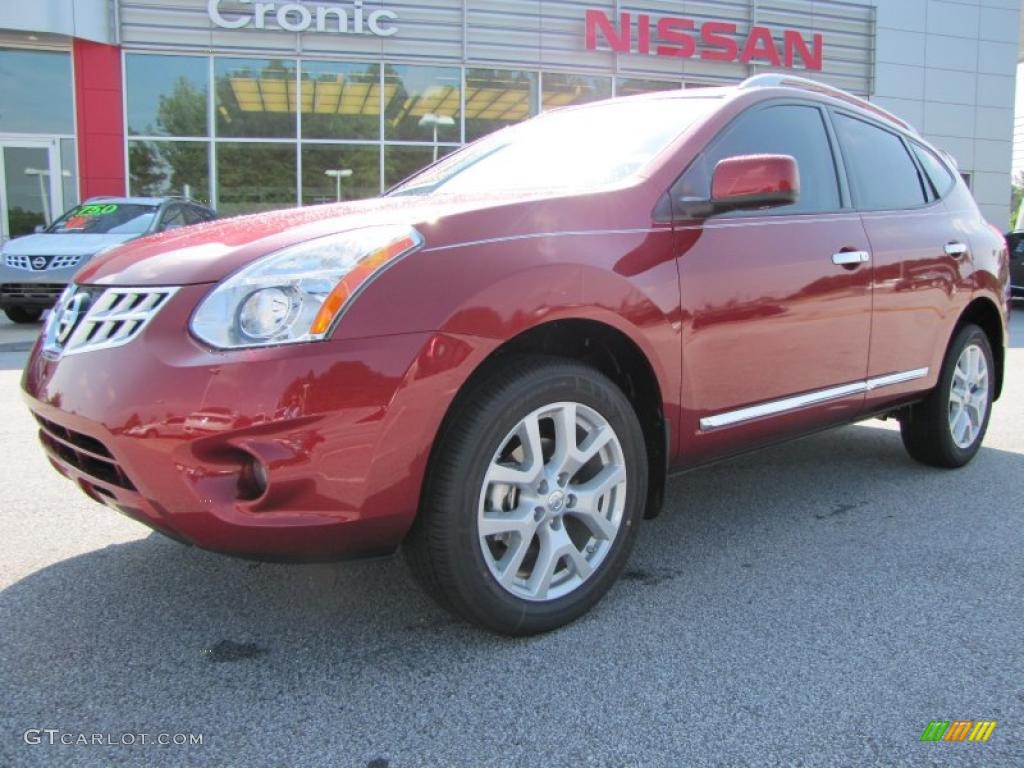 2011 Rogue SL - Cayenne Red / Black photo #1