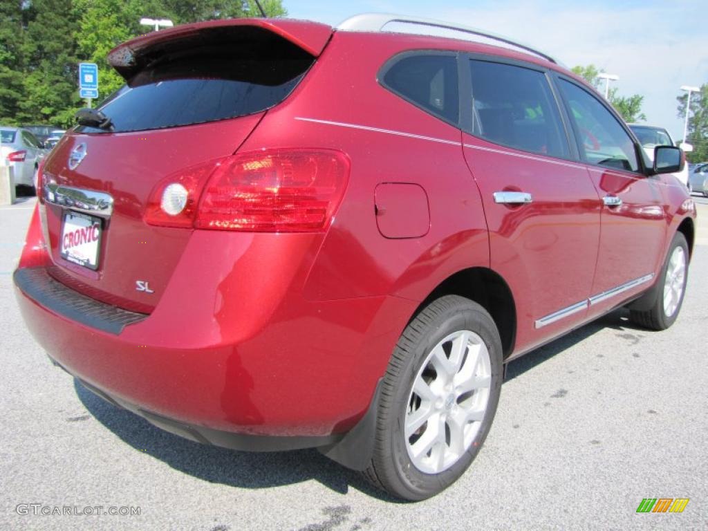 2011 Rogue SL - Cayenne Red / Black photo #5
