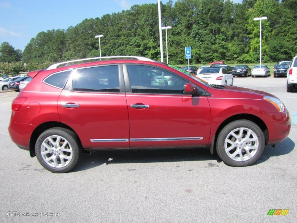 2011 Rogue SL - Cayenne Red / Black photo #6