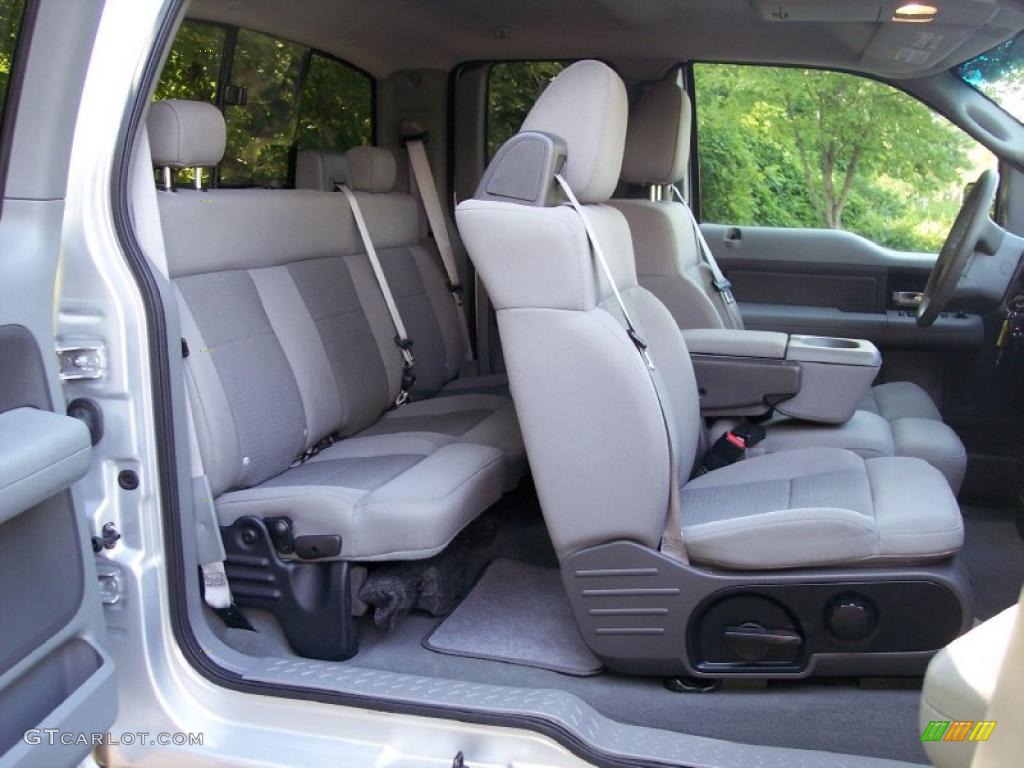 2005 F150 XLT SuperCab 4x4 - Silver Metallic / Medium Flint Grey photo #36