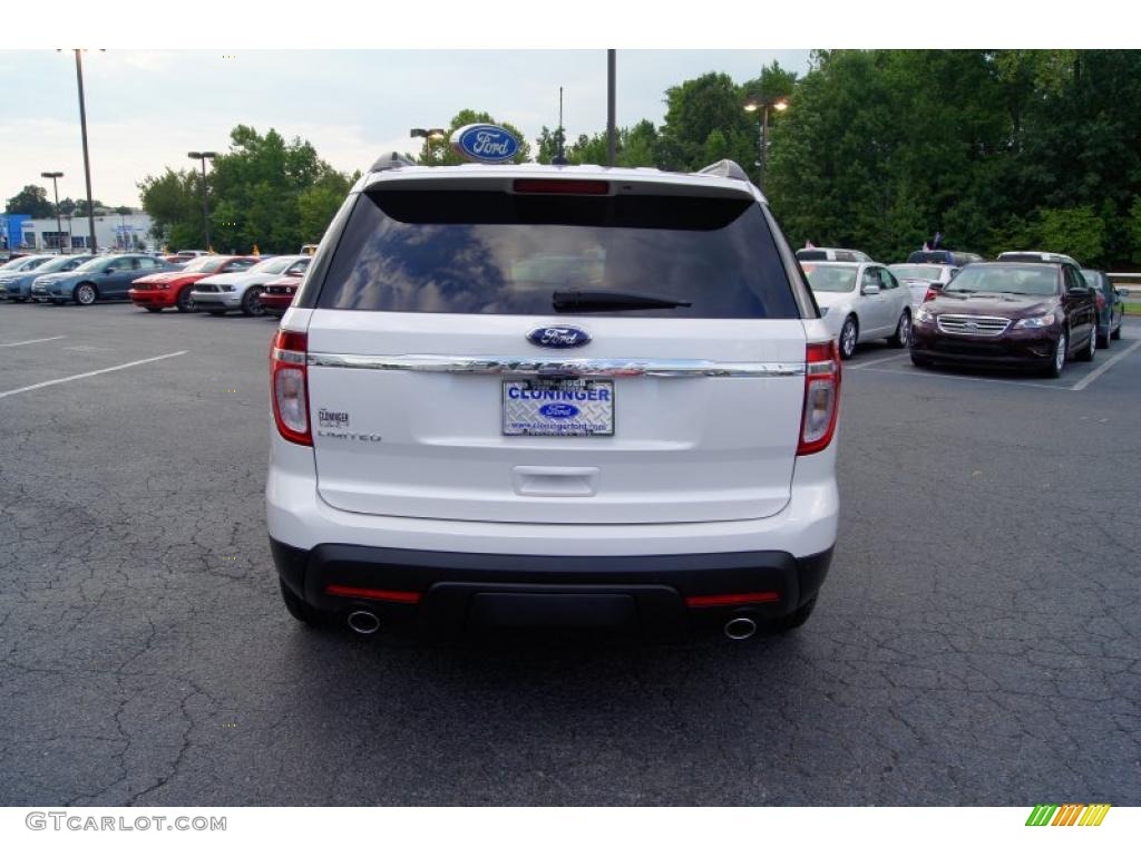 2012 Explorer Limited - White Platinum Tri-Coat / Medium Light Stone photo #4