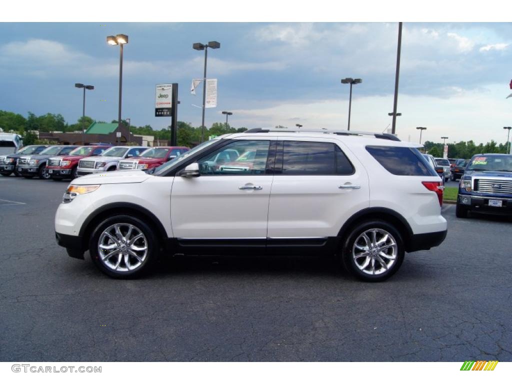 2012 Explorer Limited - White Platinum Tri-Coat / Medium Light Stone photo #5