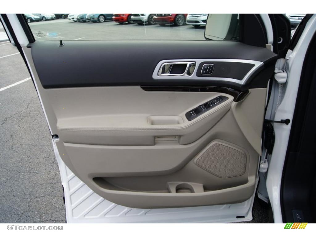 2012 Ford Explorer Limited Medium Light Stone Door Panel Photo #52792924