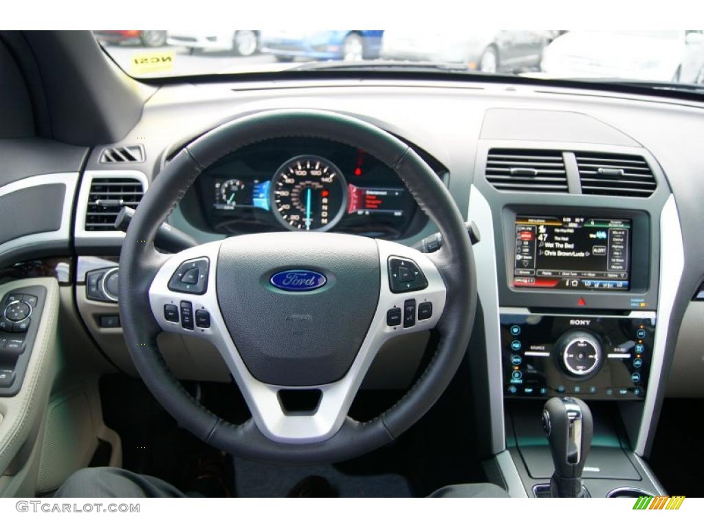 2012 Ford Explorer Limited Medium Light Stone Dashboard Photo #52793028