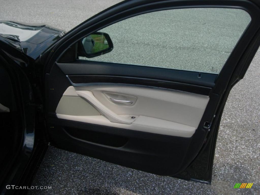 2011 5 Series 550i Sedan - Dark Graphite Metallic / Oyster/Black photo #27