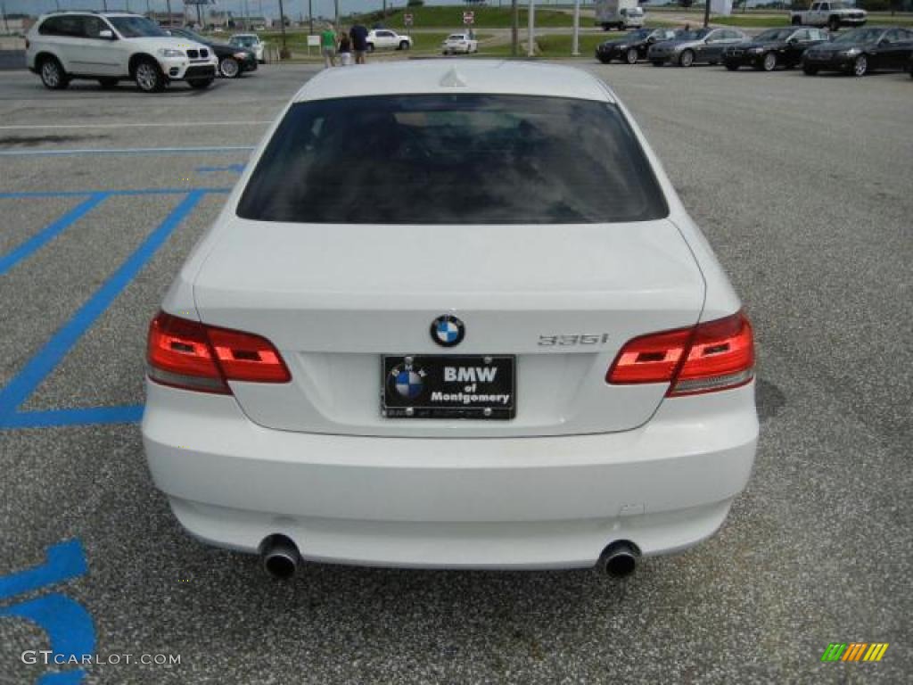 2008 3 Series 335i Coupe - Alpine White / Saddle Brown/Black photo #4