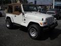 2000 Stone White Jeep Wrangler Sahara 4x4  photo #17