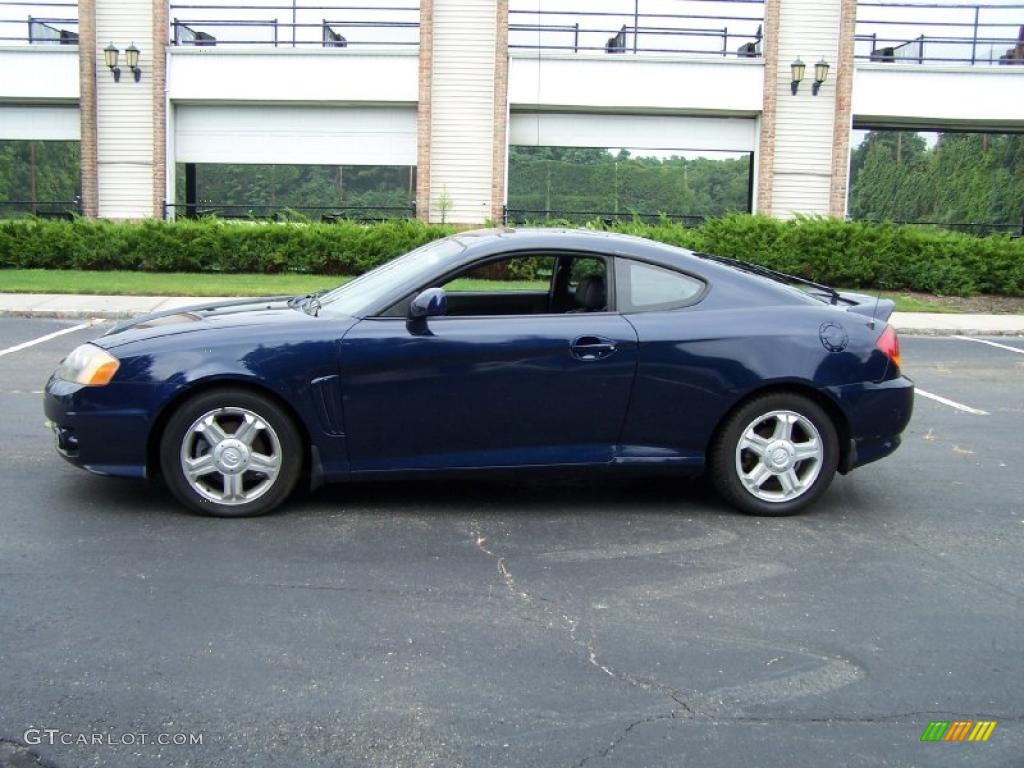 Carbon Blue 2003 Hyundai Tiburon Standard Tiburon Model Exterior Photo #52798020