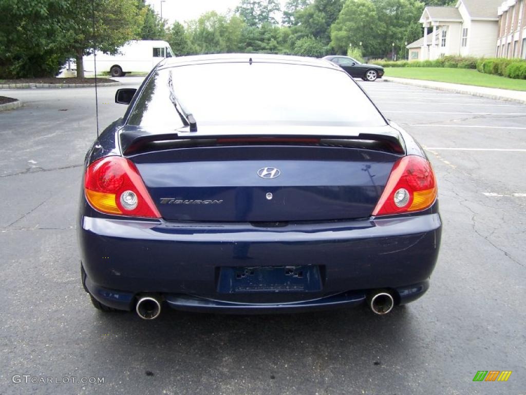 Carbon Blue 2003 Hyundai Tiburon Standard Tiburon Model Exterior Photo #52798044