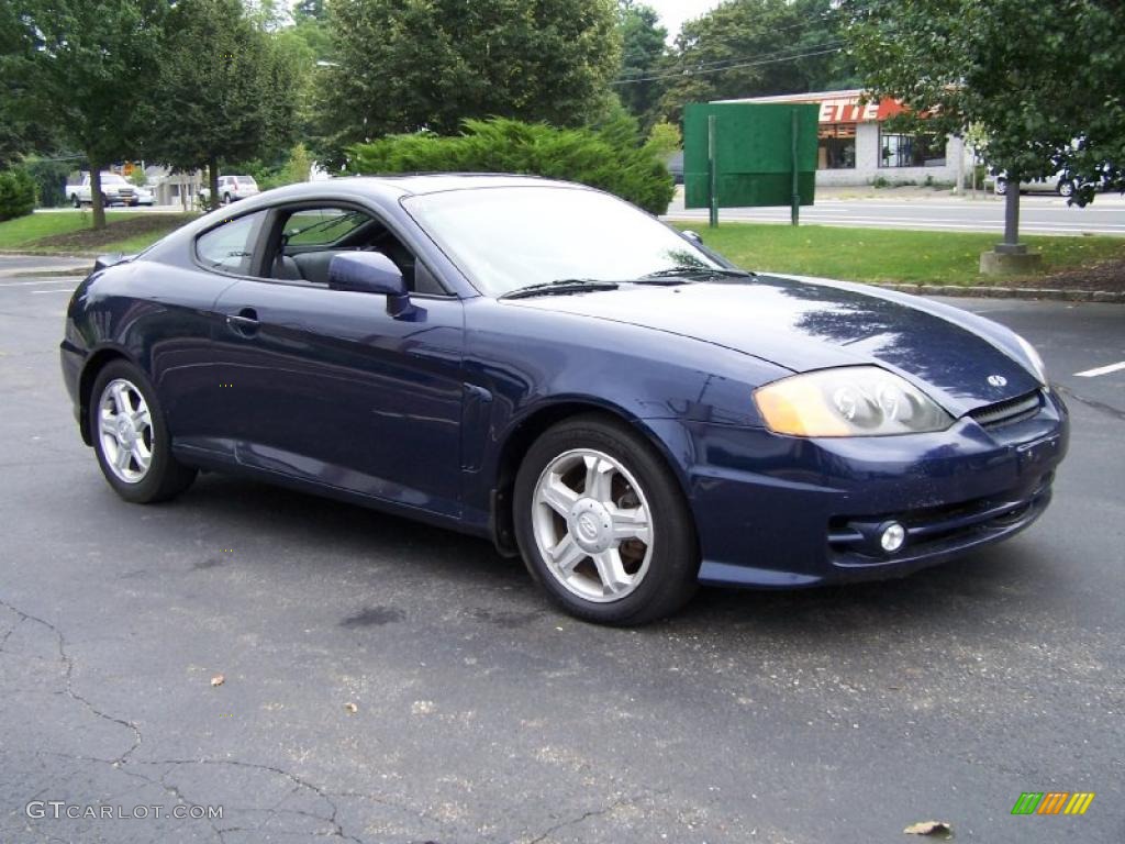Carbon Blue 2003 Hyundai Tiburon Standard Tiburon Model Exterior Photo #52798068