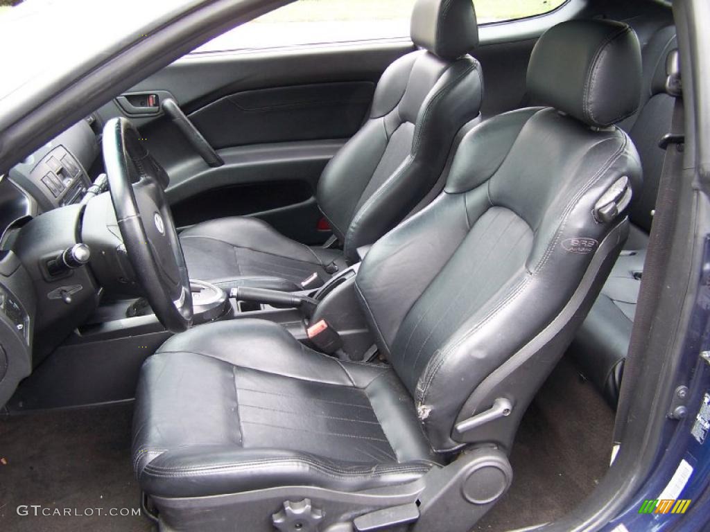 Black Interior 2003 Hyundai Tiburon Standard Tiburon Model Photo #52798096