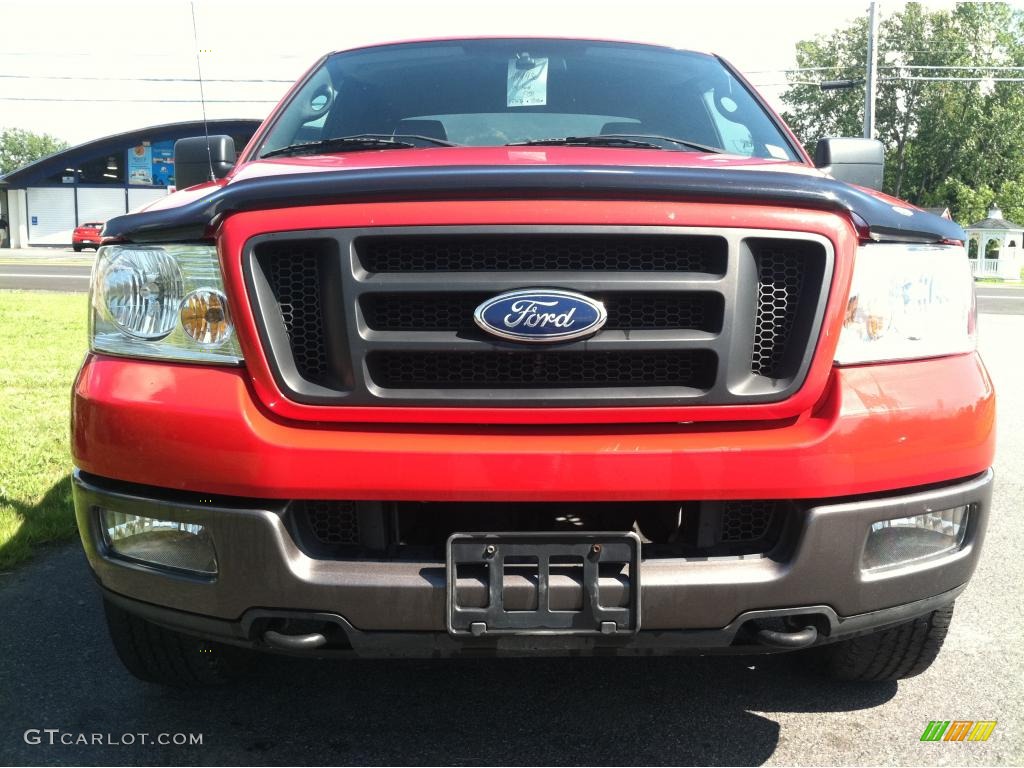 2004 F150 FX4 SuperCab 4x4 - Bright Red / Black photo #3