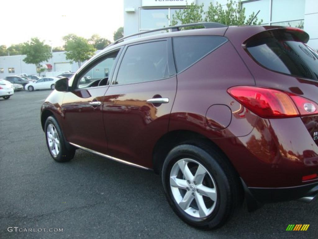 2009 Murano S AWD - Merlot Metallic / Black photo #4