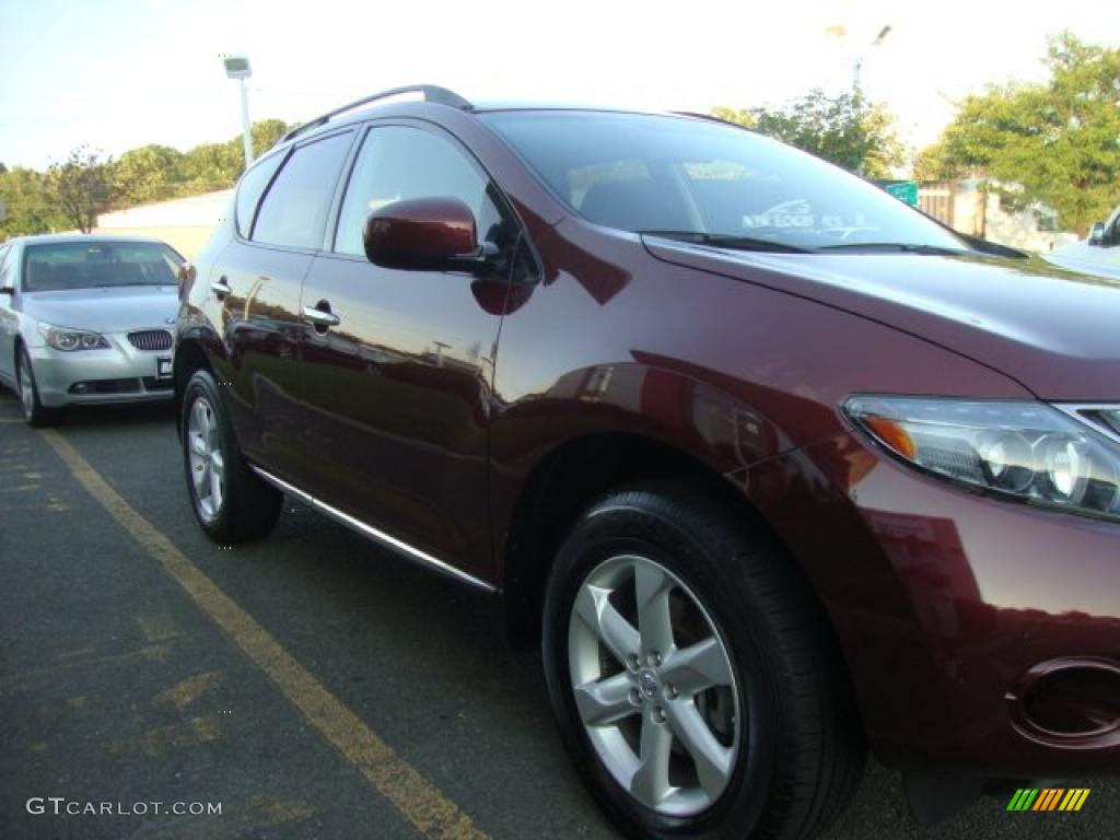 2009 Murano S AWD - Merlot Metallic / Black photo #9