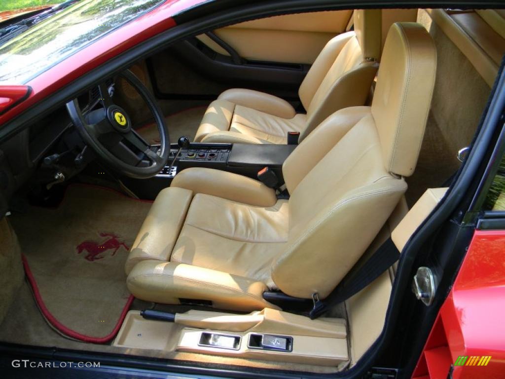 Tan Interior 1985 Ferrari Testarossa Standard Testarossa Model Photo #52800948