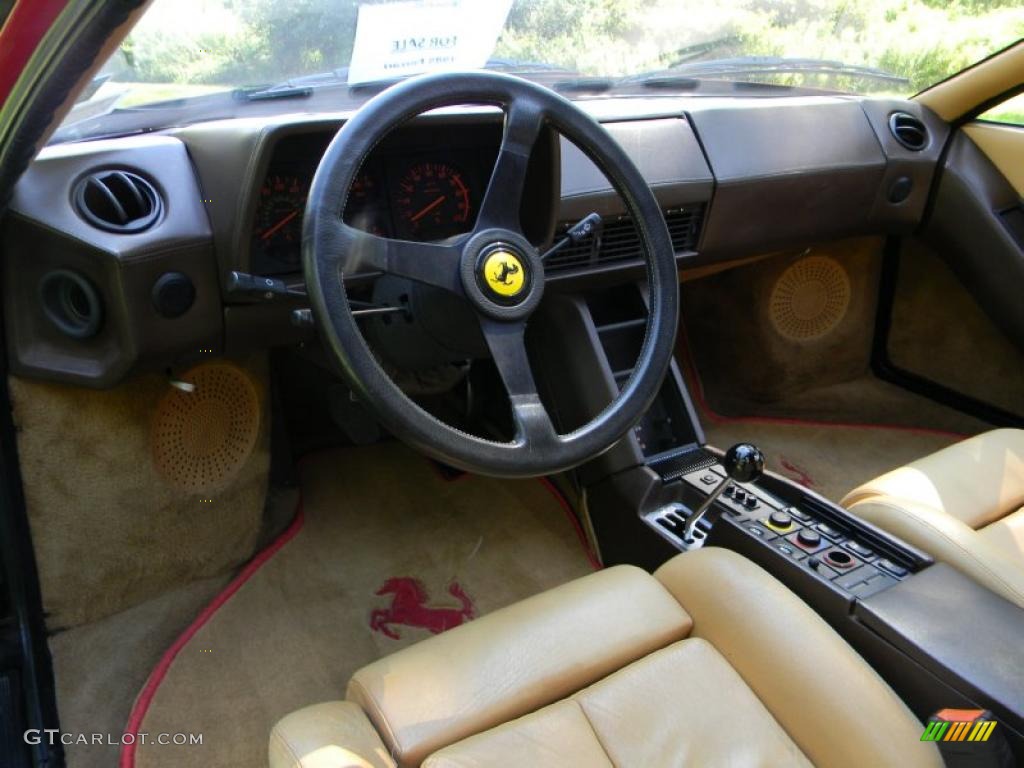 Tan Interior 1985 Ferrari Testarossa Standard Testarossa Model Photo #52801008