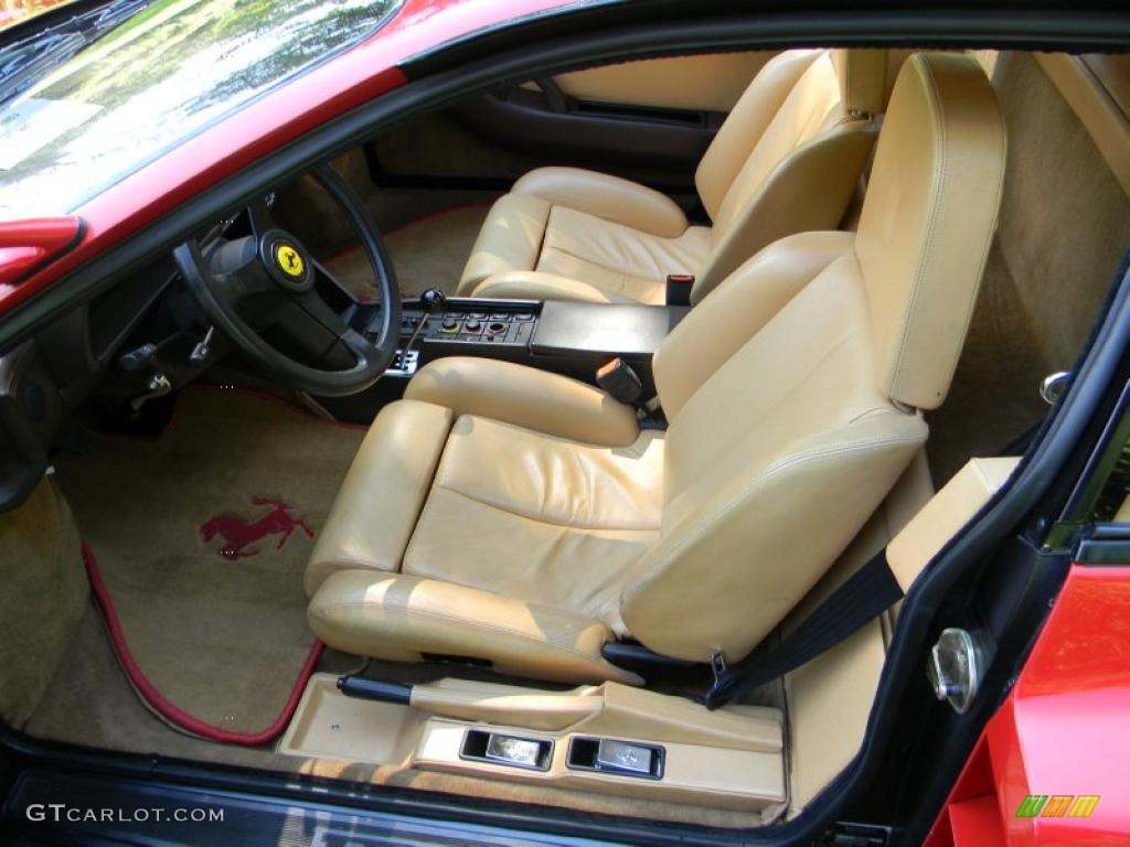 Tan Interior 1985 Ferrari Testarossa Standard Testarossa Model Photo #52801104
