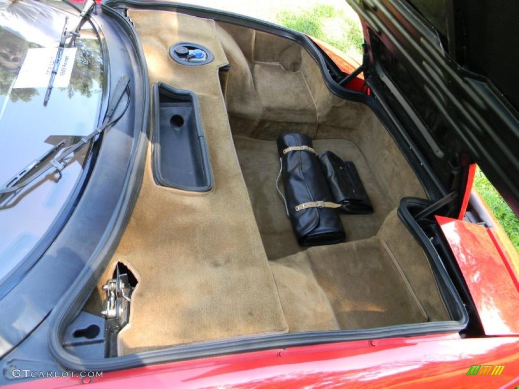 1985 Ferrari Testarossa Standard Testarossa Model Trunk Photo #52801192