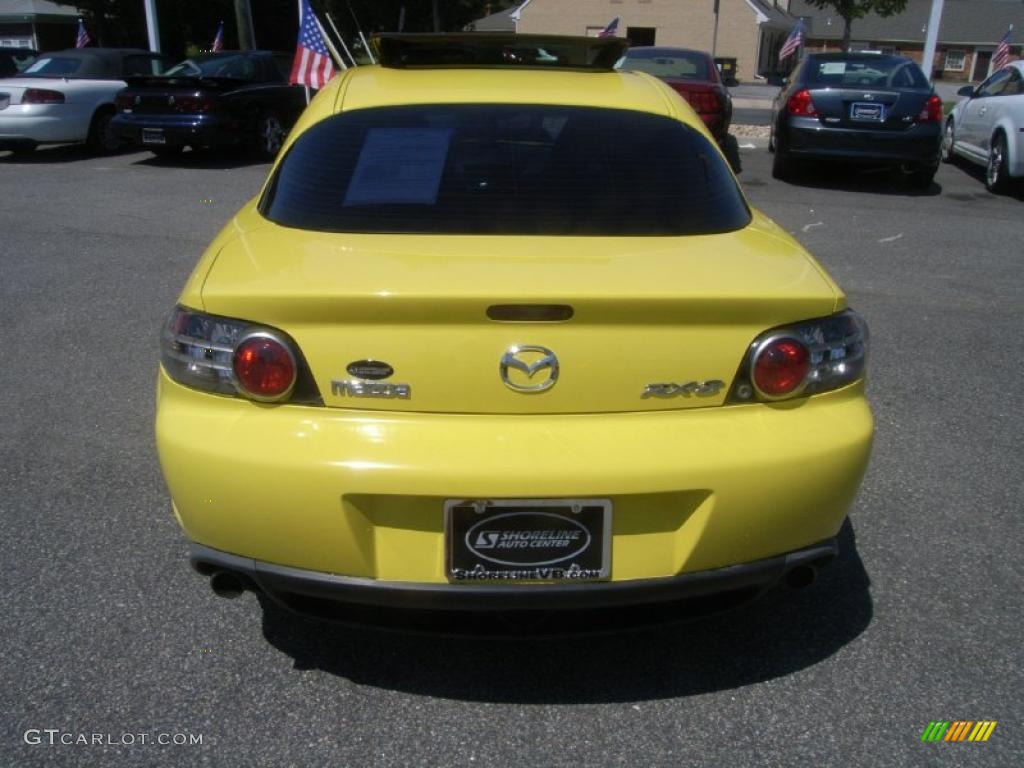 2004 RX-8 Grand Touring - Lightning Yellow / Black photo #4