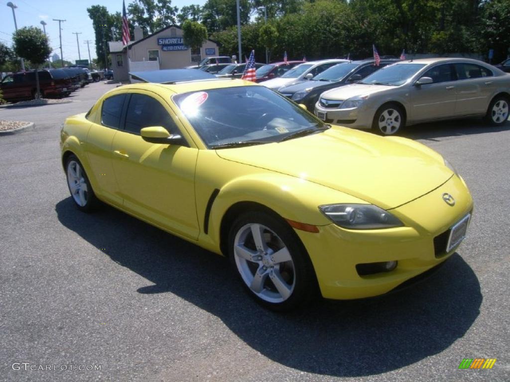 Lightning Yellow 2004 Mazda RX-8 Grand Touring Exterior Photo #52801964