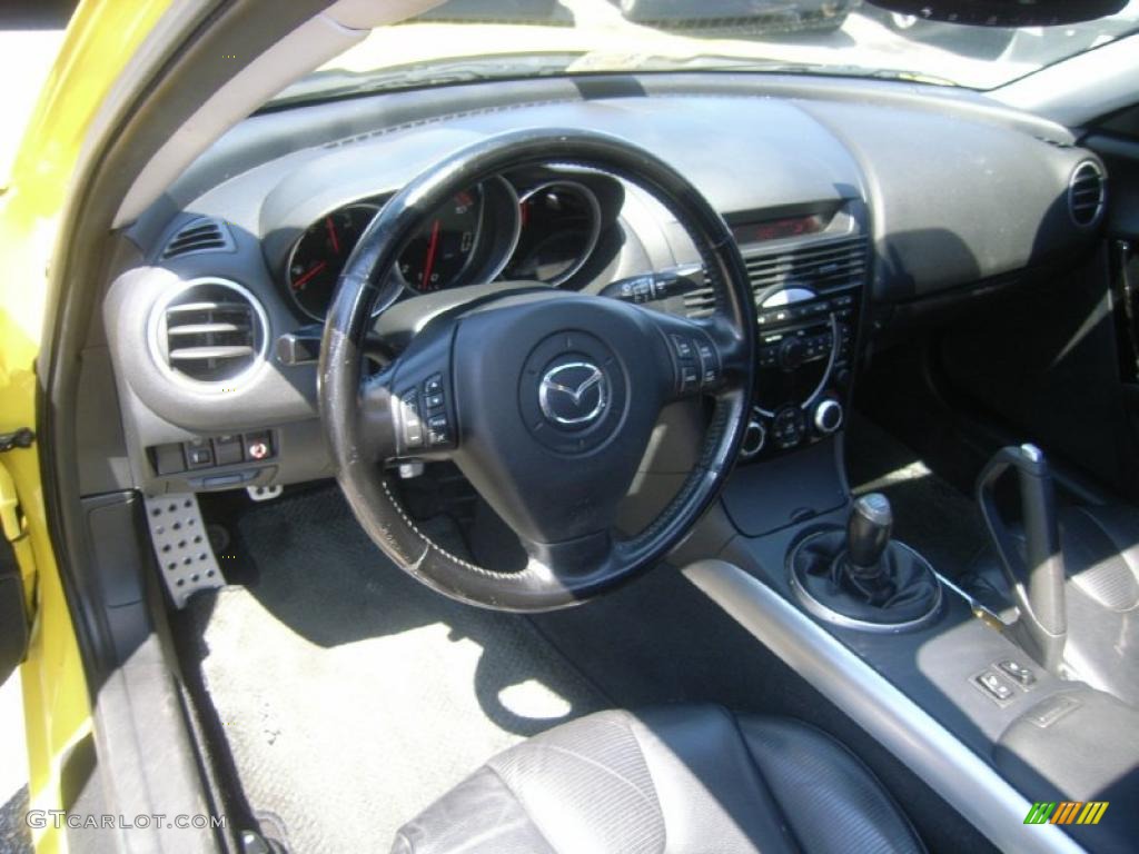 2004 Mazda RX-8 Grand Touring Black Dashboard Photo #52802036