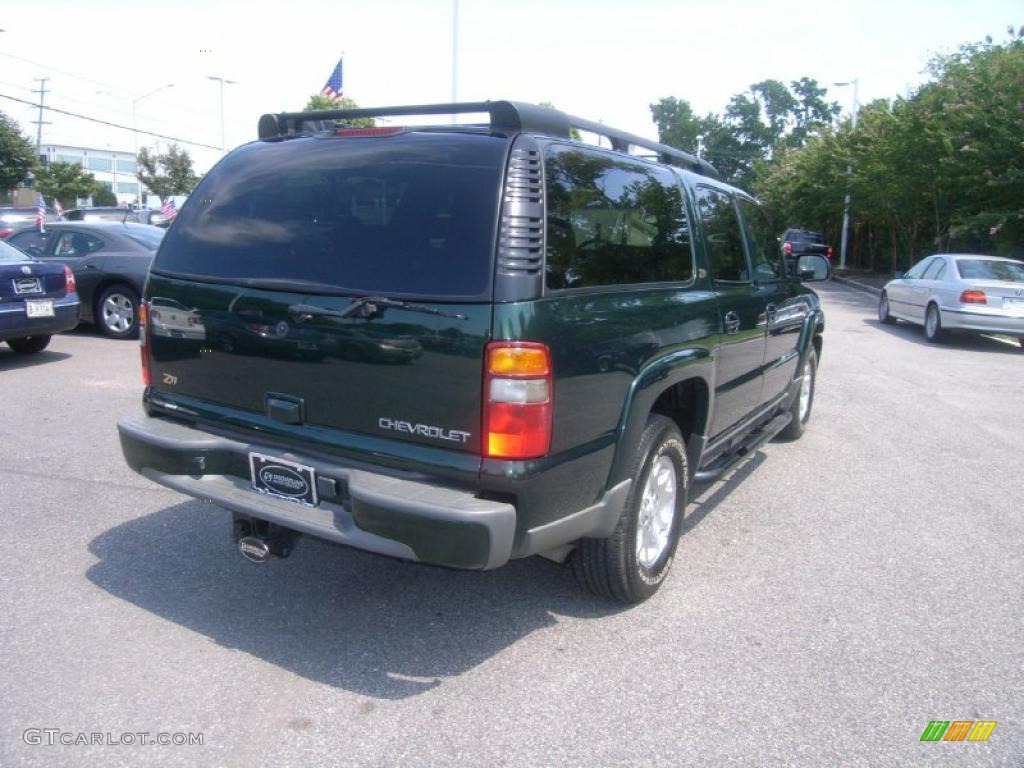 2003 Suburban 1500 Z71 4x4 - Dark Green Metallic / Gray/Dark Charcoal photo #5