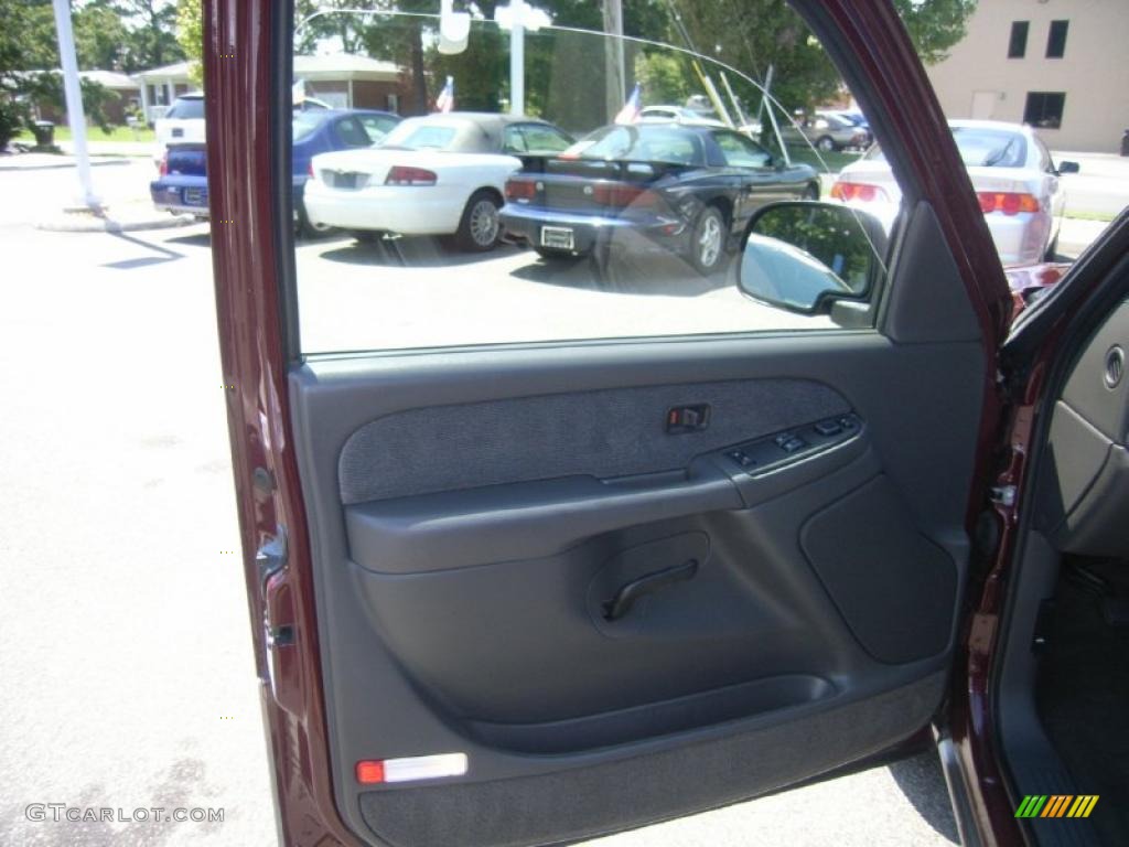 2003 Sierra 1500 SLE Extended Cab - Dark Toreador Red Metallic / Dark Pewter photo #12