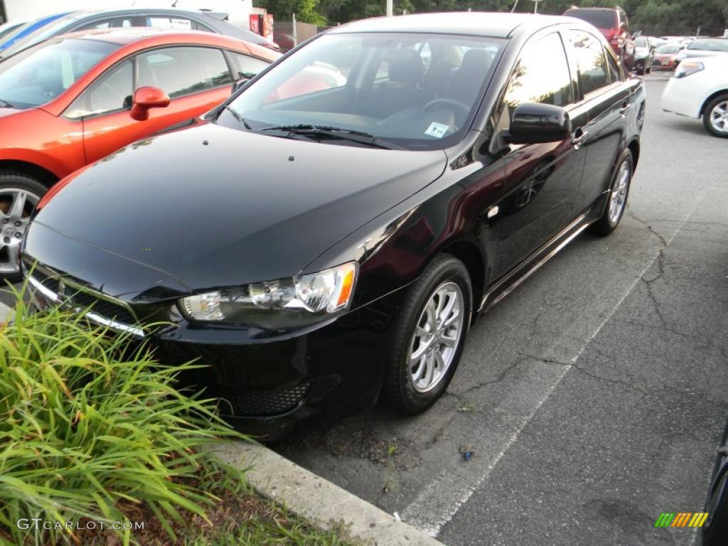 2010 Lancer ES - Tarmac Black Pearl / Black photo #1