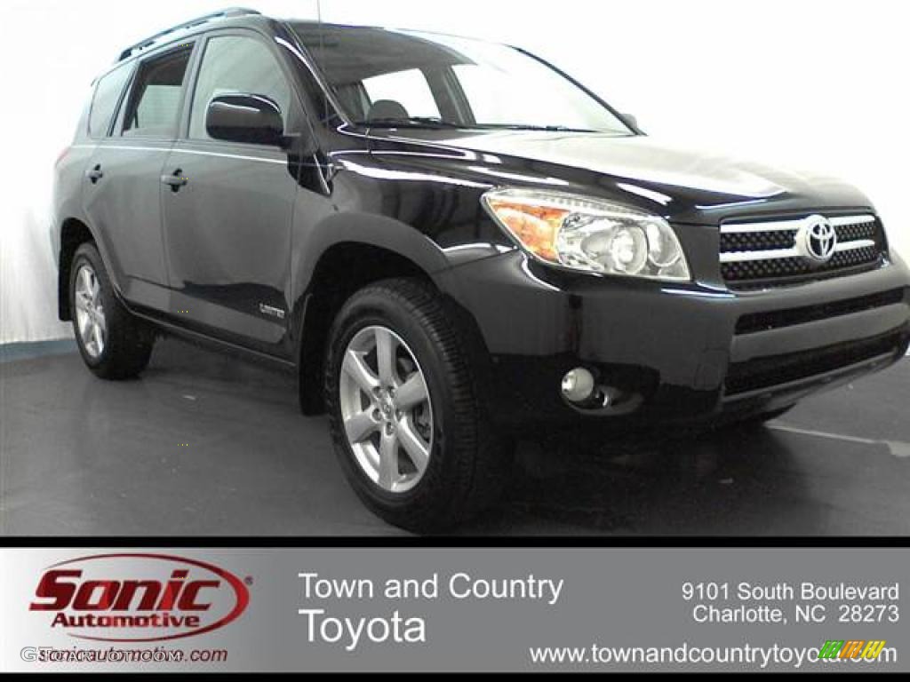 2007 RAV4 Limited 4WD - Black / Ash Gray photo #1