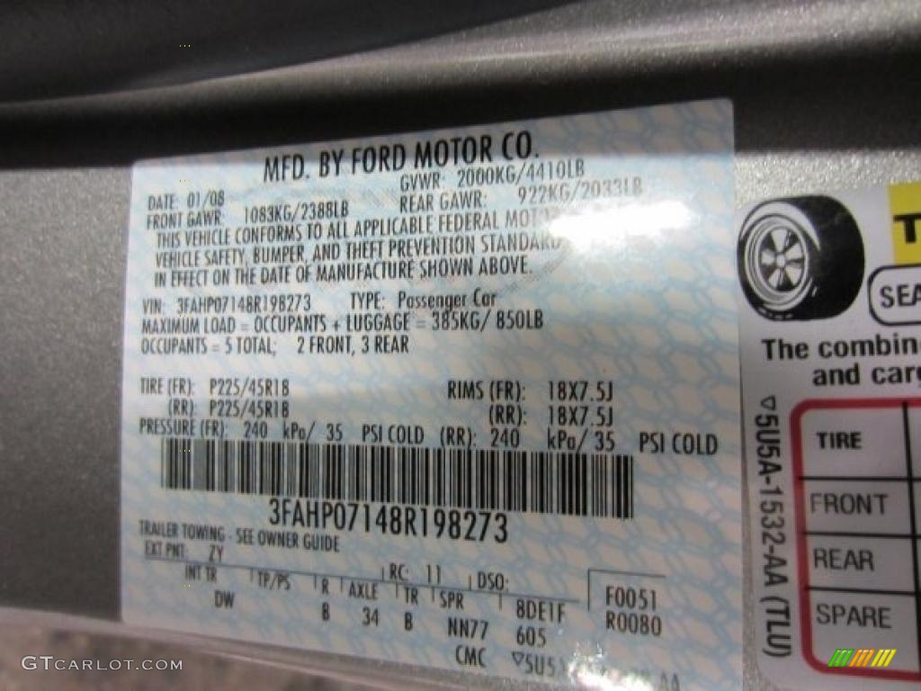 2008 Fusion SE V6 - Vapor Silver Metallic / Charcoal Black/Red photo #10