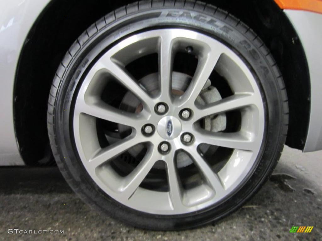 2008 Fusion SE V6 - Vapor Silver Metallic / Charcoal Black/Red photo #19