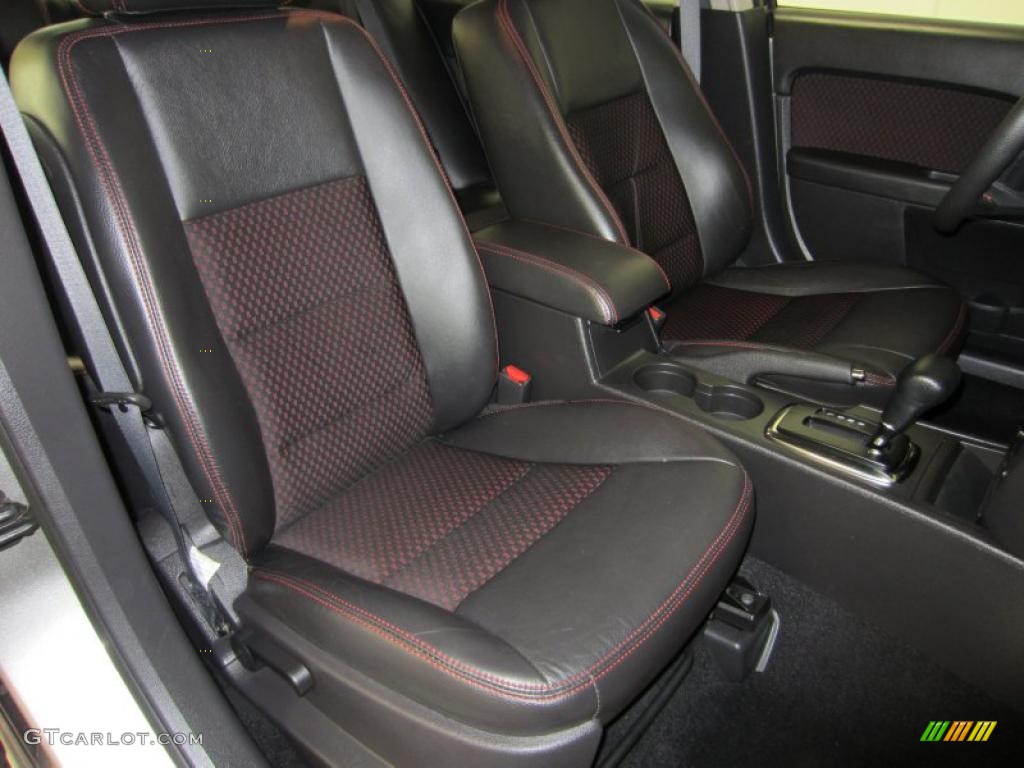 2008 Fusion SE V6 - Vapor Silver Metallic / Charcoal Black/Red photo #22